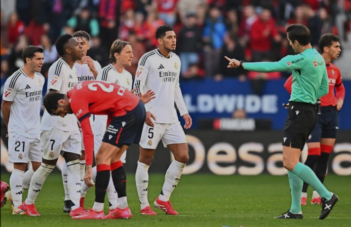 La-Liga: Real Madrid Ditahan Imbang 1-1 Oleh Osasuna, Diikuti Atletico Yang Juga Seri 1-1 Kontra Celta Vigo